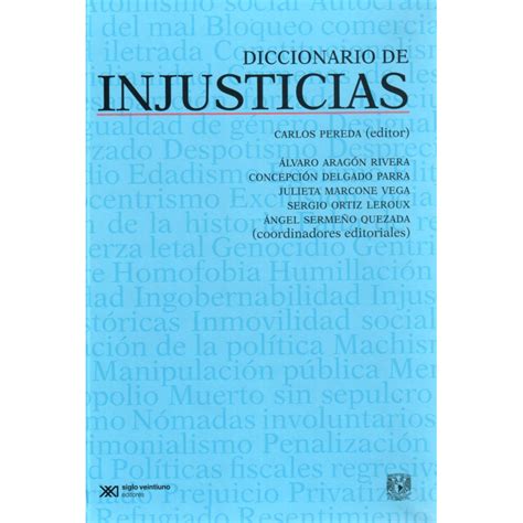 Diccionario De Injusticias Tapa Dura