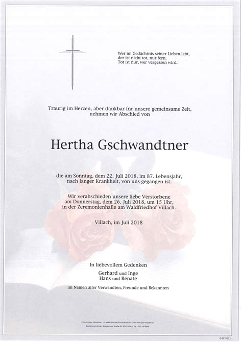 Parte F R Hertha Gschwandtner Pax Requiem