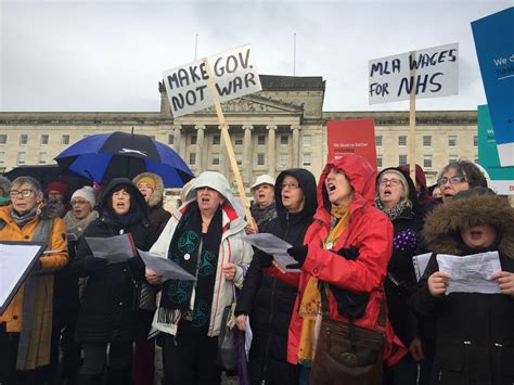 Get back to work, protesters tell Northern Ireland Assembly members