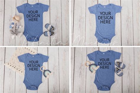 Baby Onesie Mockup Bundle Bella Canvas Graphic By Infinitim · Creative