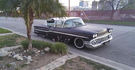 My Old 1958 Chevy Del Ray With Custom White Spider Web Interior That I Upholstered Album On