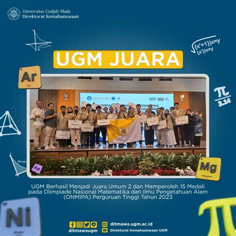 Ditmawa UGM On Twitter Kontingen UGM Sukses Memperoleh 15 Medali Pada