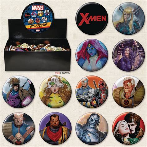 Apr238018 Marvel Comics X Men 144 Pc Button Asst Previews World