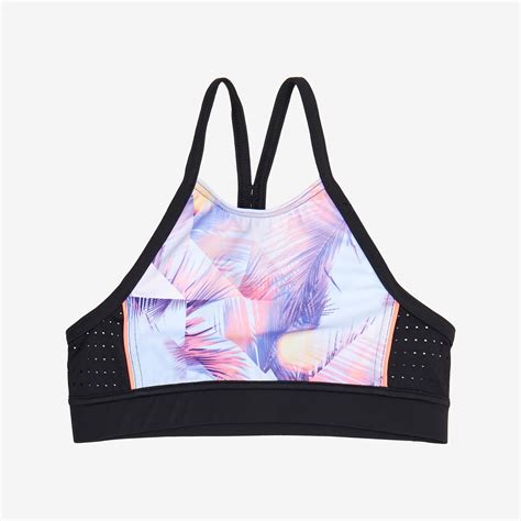 Olaian Bikini Oberteil Surfen Mädchen Bustier 900 Baha rosa Galaxus