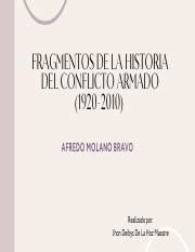 Fragmentos De La Histora Del Conflicto Armado Fusionado Pdf