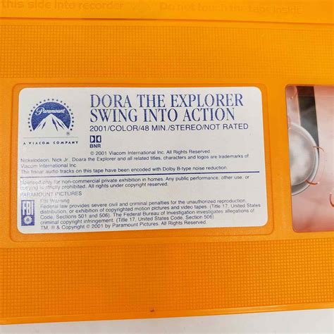 Dora The Explorer Swing Into Action Vhs Tape Sealed New My XXX Hot Girl