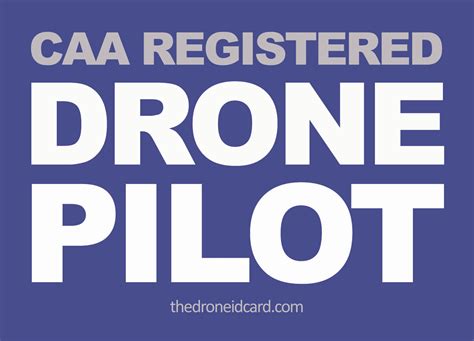 Caa Registered Drone Pilot Stickers Dittoprint