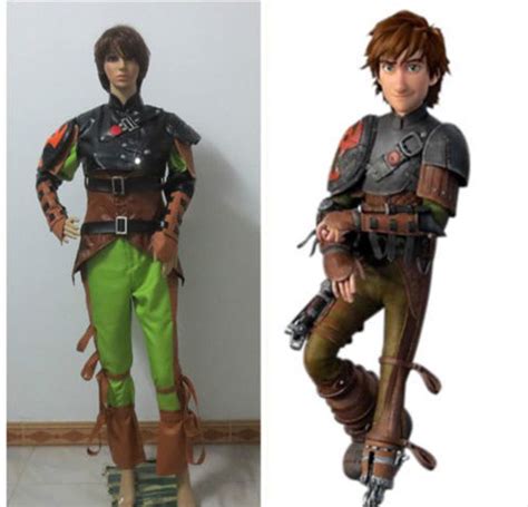 2 Sets of Hiccup Horrendous Haddock III Cosplay Costume, Wig, Props and Accessories - CosplayFU.com