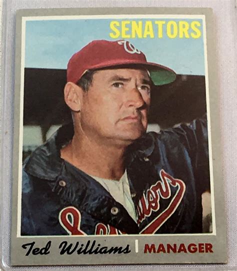 Lot 1970 Topps Set Break 211 Ted Williams Baseball Card