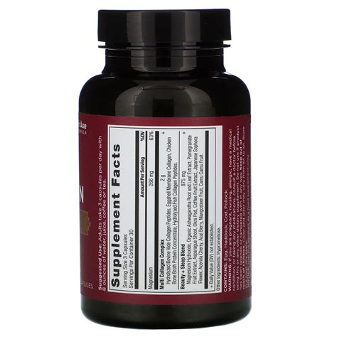 Dr. Axe / Ancient Nutrition, Multi Collagen, Beauty + Sleep, 90