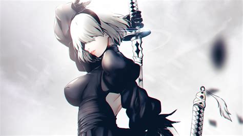 Fantasy Art Katana Artwork Nier Automata Forest Digital Art