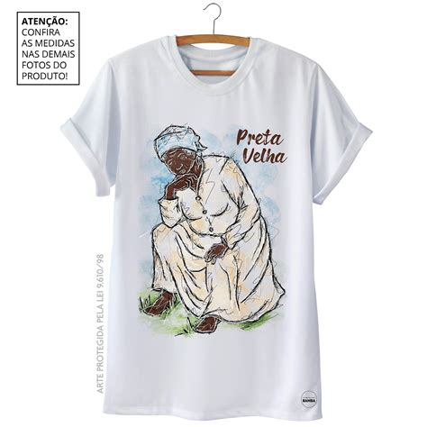 Camiseta Preta Velha Maria Bamba Camisetas De Umbanda E Candombl