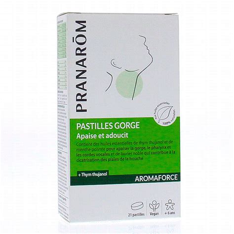 Pranarom Aromaforce Pastilles Gorge X Pastilles Parapharmacie