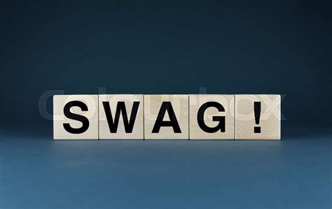 Swag Cubes Form The Word Swag Stock Image Colourbox