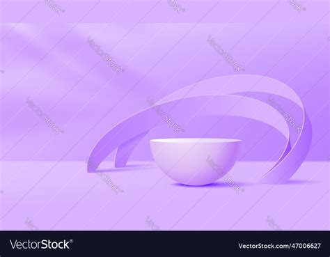 Purple Lavender Or Violet Podium And Arches Vector Image