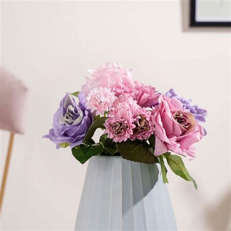 Rose Bouquet Pink And Purple