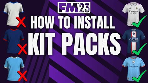 How To Install Kits In Football Manager 2023 How To Get Real Kits In