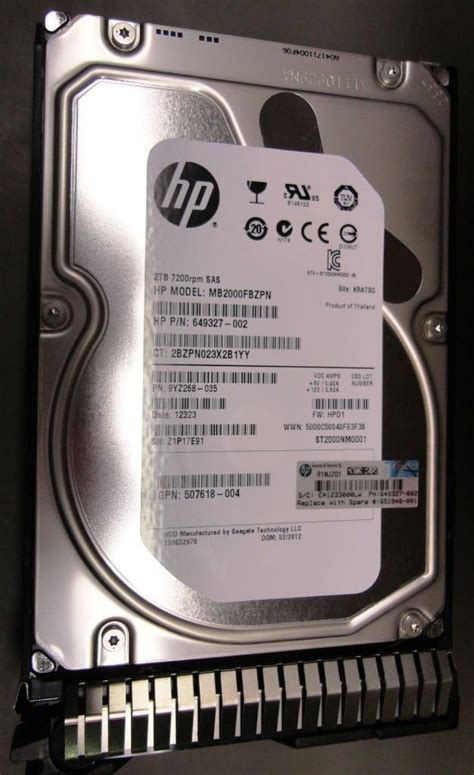 Amazon HP TB Hot Plug Dual Port SAS Hard Disk Drive RPM Gb Sec