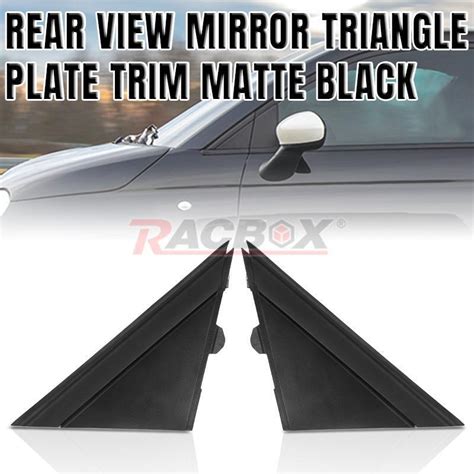 Leftandright Kit Door Mirror Flag Cover Molding Matte Black For 2012 2019 Fiat 500 Ebay