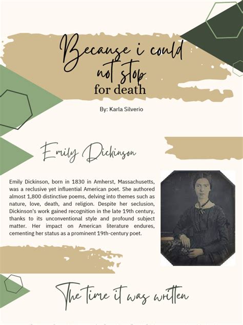 analysis  dickinsons death poem  emily dickinson poetry