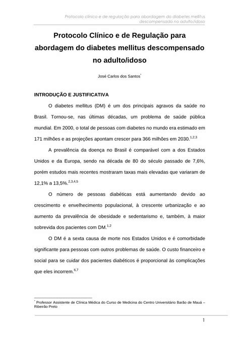 Pdf Protocolo Cl Nico E De Regula O Para Abordagem Do Saudedireta