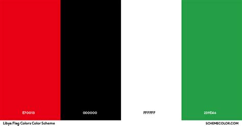 Libya Flag Colors - Flags - SchemeColor.com