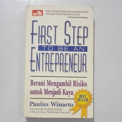 Jual Buku Original FIRST STEP TO BE AN ENTREPRENEUR Bu Paulus Winarto