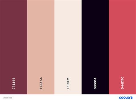 Color schemes on Behance