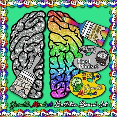 Growth Mindset Bulletin Board Set For Art Growth Mindset Bulletin Board Mindset Bulletin