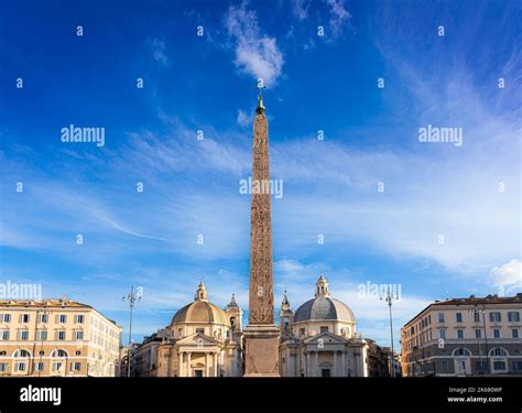 View Of Piazza Del Popolo People S Square In Rome Italy Skyline