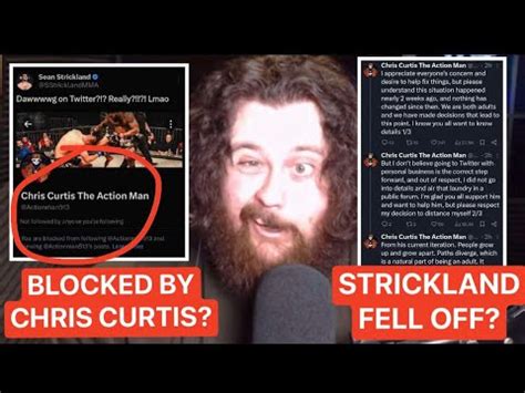 The Mma Guru Reacts To Sean Strickland Getting Blocked By Chris Curtis