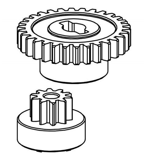 Комплект шестерней пластиковых для электропривода Giesse VARIA, 2 шт ...