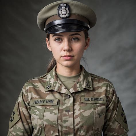 Premium Photo | Female officer wearing a Army Uniform