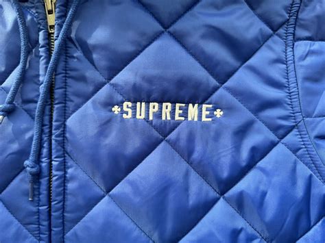 Supreme independent FUCK THE REST quilted Jacket FW15 シュプリーム キルティング