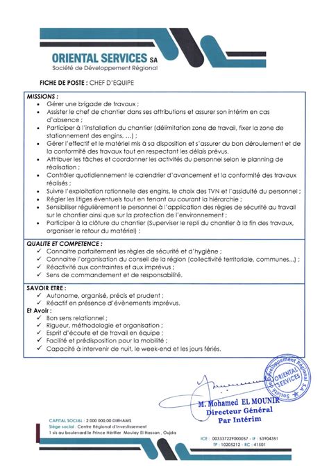 Concours De Recrutement Oriental Services Postes Economam