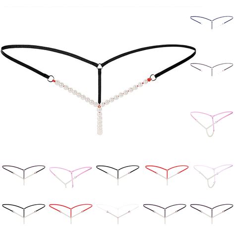 Elainilye Fashion Bikini Underwear For Women Lingerie One Size Funny Underwear Pearl Massage T