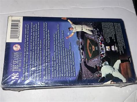 Vintage VHS Tape 1998 NY Yankees The Season Of Their Lives Baseball New