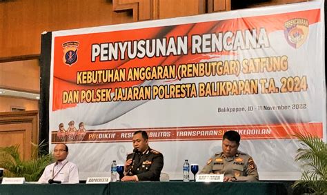 Penyusunan Rencana Kebutuhan Anggaran Polresta Balikpapan