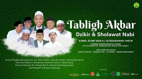 LIVE TABLIGH AKBAR DALAM RANGKA DZIKIR SHOLAWAT TH 2024 YouTube