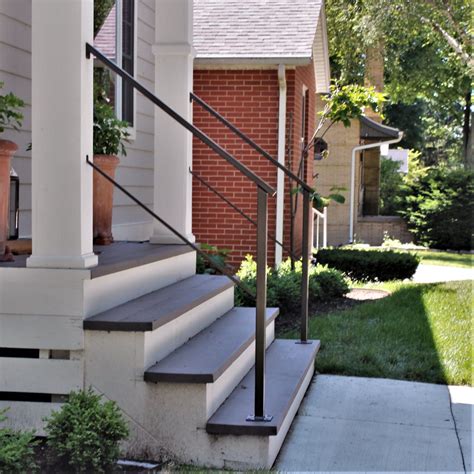 Classic Metal Handrails for Porch Steps - Great Lakes Metal Fabrication