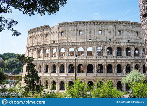 Rome Italy Great Roman Colosseum Coliseum Colosseo Also Known As The