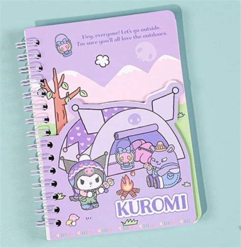 Sanrio Characters Kuromi Camping Themed Spiral A Notebook Ebay