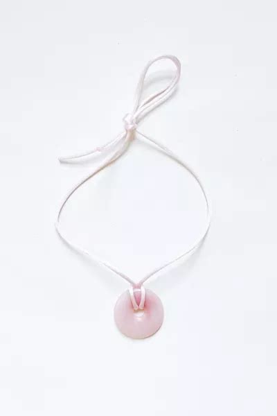 Blo_oberry Pink Ribbon Necklace | Urban Outfitters