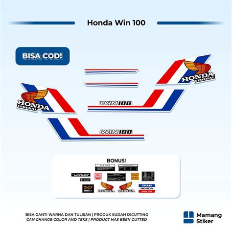 Jual Striping Honda Win Original Variasi Custom Racing