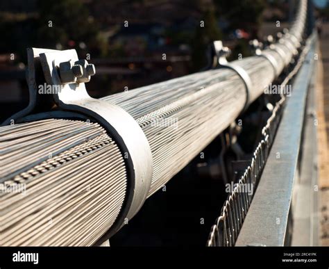 Suspension Bridge Cables Stock Photo - Alamy