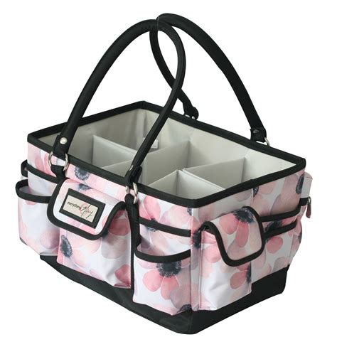 Everything Mary Craft Organizer Tote, White Flower - Walmart.com