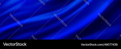 Blue silk fabric background Royalty Free Vector Image