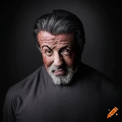 Cinematic Realistic Image Of An Elderly Man With A Grey Beard And Shirt