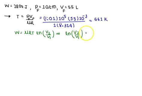 SOLVED One Mole Of An Ideal Gas Does 2800 Of Work On Its Surroundings