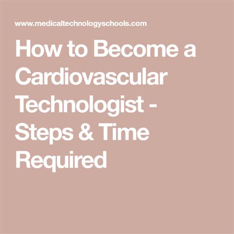 How To Become A Cardiovascular Technologist Steps And Time Required Diagnostic Medical